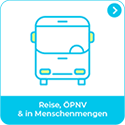 Entkeimung auf Reisen, ÖPNV, Bus, Flugzeug, Zug, in Menschenmengen